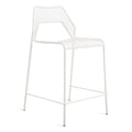 Blu Dot Hot Mesh stool in Off White, rear angle