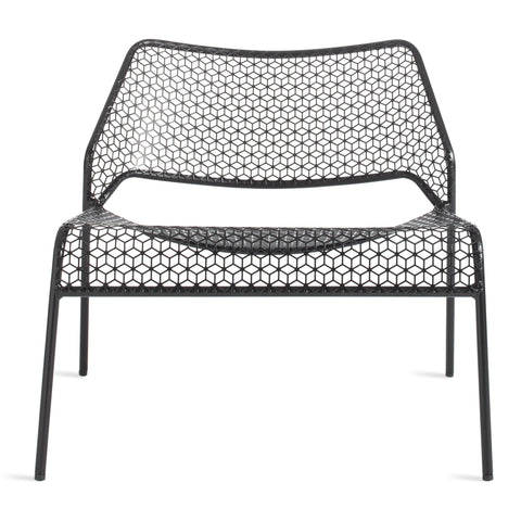 Hot Mesh outdoor modern lounge chair by Blu Dot in black