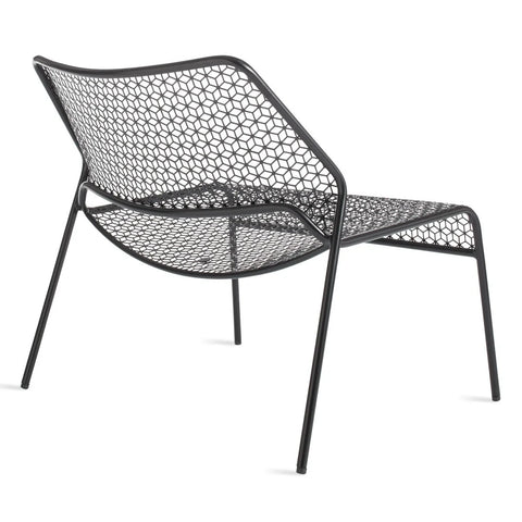 Hot Mesh outdoor modern lounge chair by Blu Dot in black