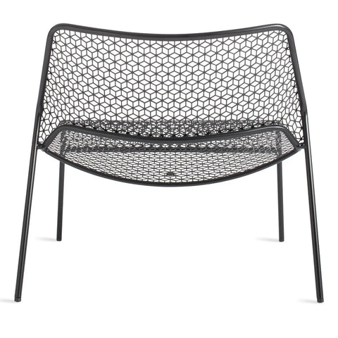 Hot Mesh outdoor modern lounge chair by Blu Dot in black