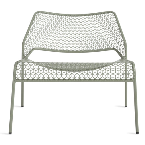 Hot Mesh outdoor modern lounge chair by Blu Dot in olive