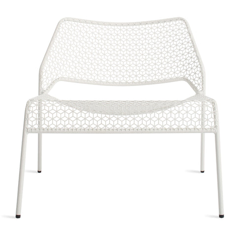 Hot Mesh outdoor modern lounge chair by Blu Dot in off white