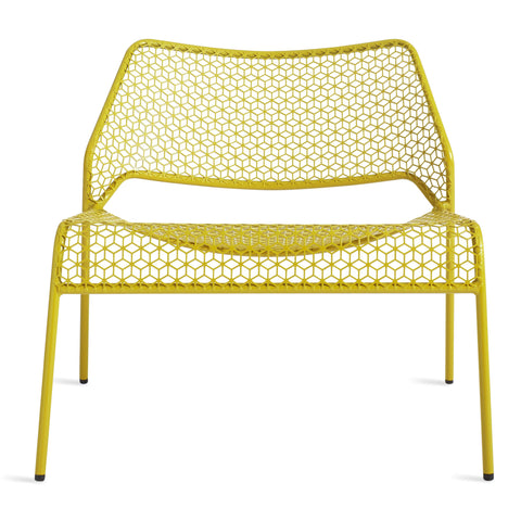 Hot Mesh outdoor modern lounge chair by Blu Dot in yellow