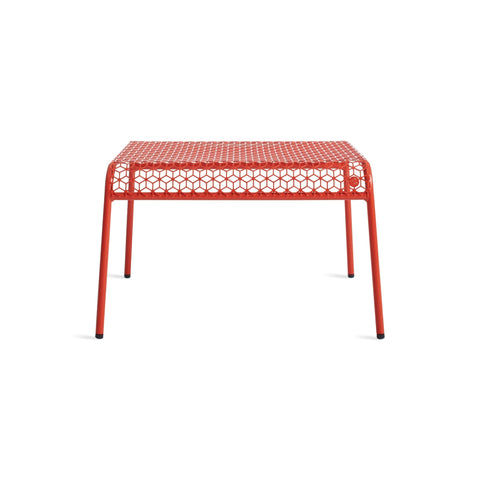 Hot Mesh Ottoman by Blu Dot in Humble Red
