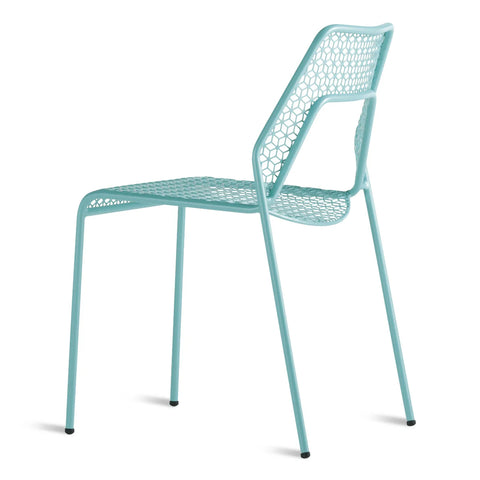 Aqua Hot Mesh Chair by Blu Dot with powder-coated steel frame and perforated seat and back