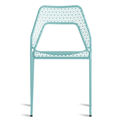 modern hot mesh chair by blu dot in simple blue