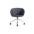 Host Task Chair by Blu Dot in Ink Leather, low front view
