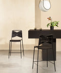 torso bar chair in black by design house stockholm