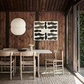 borge mogensen j39 chair and dining table produced by fredericia furniture