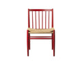 j80 dining chair by fdb mobler in ruby red beech 