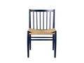 j80 dining chair by fdb mobler in steel blue beech