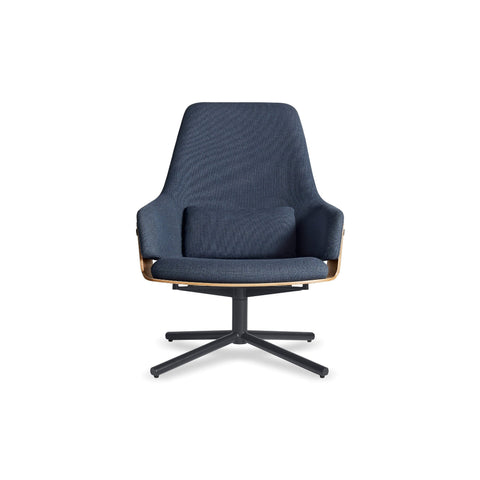 Lock Lounge Chair by Blu Dot in Toohey Navy, front view