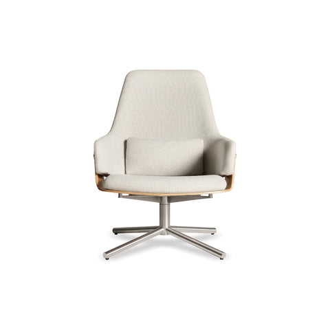 Lock Lounge Chair by Blu Dot in Maharam Mode In Clavicle, front view