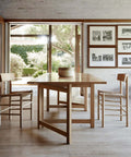 library table in oak oiled and oiled oak j39 chairs designed by borge mogensen for fredericia furniture