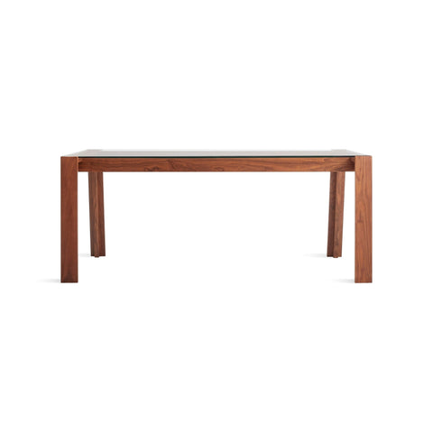 Lake Dining Table by Blu Dot in Walnut, low front view