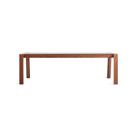 Lake Dining Table by Blu Dot in Walnut, low front view, second image