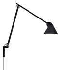 black long arm njp wall lamp by louis poulsen