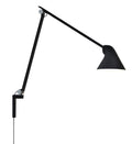 black long arm njp wall lamp by louis poulsen