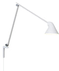 white long arm njp wall lamp by louis poulsen