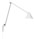 white long arm njp wall lamp by louis poulsen