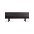 Lap 2 Door / 2 Drawer Credenza by Blu Dot in Black On Ash Black, low front view