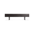 Lap Long and Low by Blu Dot in Black On Ash Black, low front view