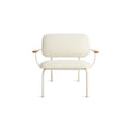 Method Lounge Chair by Blu Dot in Tidbit Ivory, low front view