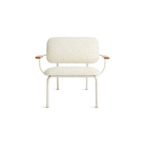 Method Lounge Chair by Blu Dot in Tidbit Ivory, low front view
