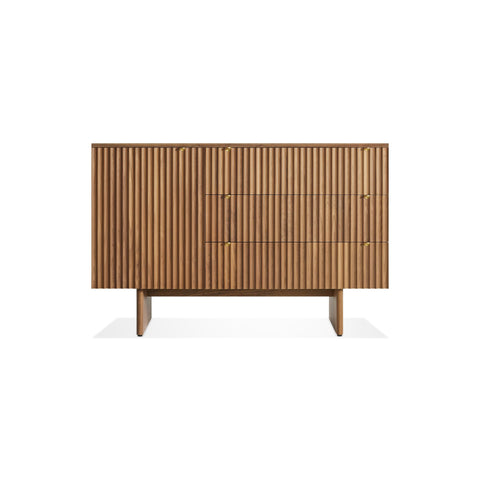 Murmur 1 Door / 3 Drawer Credenza by Blu Dot in Walnut, front view
