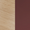 Muuto Oak and Deep Red swatch