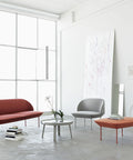 industrial space with modern scandinavian furniture from muuto