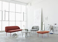 industrial space with modern scandinavian furniture from muuto