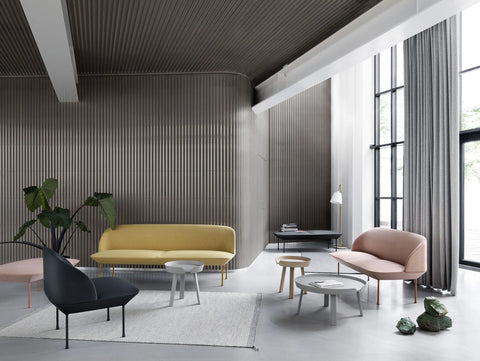 oslo minimalist scandinavian sofa and lounge chair by muuto 