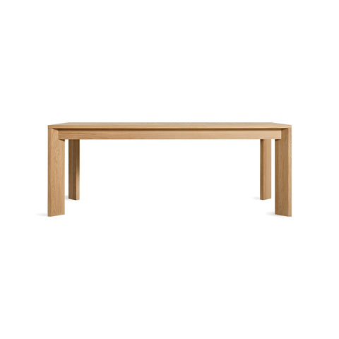 Moreover Extension Dining Table by Blu Dot in White Oak, front view