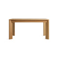 Moreover Extension Dining Table by Blu Dot in White Oak, front view, second image
