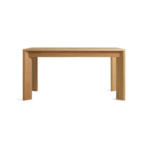 Moreover Extension Dining Table by Blu Dot in White Oak, front view, second image