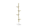 sculptural coat stand in oak lacquered finish designed by shin azumi for fredericia furniture