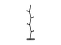 sculptural coat stand in black lacquered finish designed by shin azumi for fredericia furniture