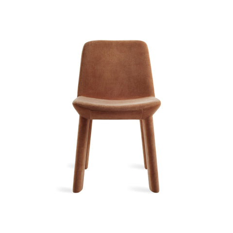 Neat Chair by Blu Dot in Copper Velvet, low front view
