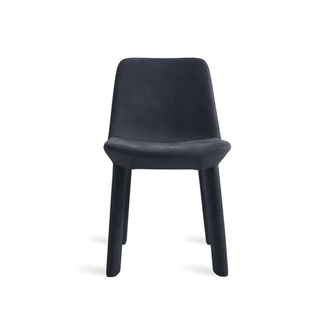 Neat Chair by Blu Dot in Ink Leather, low front view