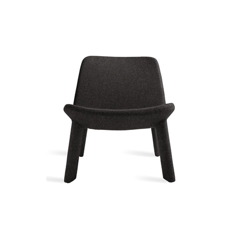 Neat Lounge Chair by Blu Dot in Vesper Charcoal, front view