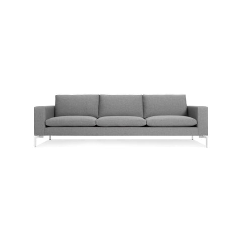 New Standard 104" Sofa by Blu Dot in Spitzer Grey with White legs