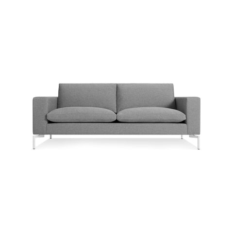 New Standard 78" Sofa by Blu Dot in Spitzer Grey with White legs
