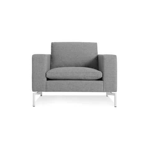 New Standard Lounge Chair by Blu Dot in Spitzer Grey with White legs
