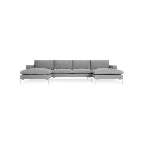 New Standard Ushaped Sectional Sofa by Blu Dot in Spitzer Grey, White