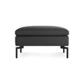 New Standard Ottoman by Blu Dot in Maharam Meld In Panda with Black legs, front view