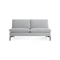 New Standard 60" Armless Sofa by Blu Dot, low front view