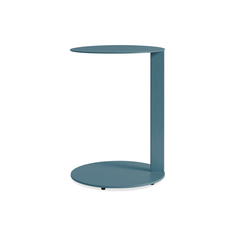 Note Side Table by Blu Dot in Marine Blue, side view
