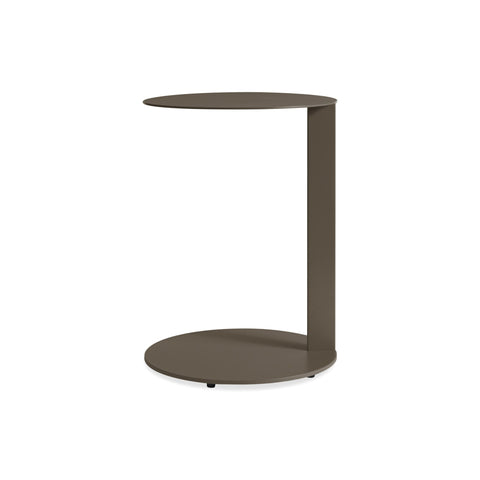 Note Side Table by Blu Dot in Dark Olive, side view