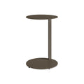 Note Tall Side Table by Blu Dot in Dark Olive, three-quarter view